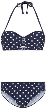 Lascana Bügel-Bandeau-Bikini (652385) marine/weiß