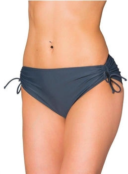 Aquarti Bikinihose Raffung und Schnüren graphit schwarz