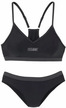 Venice Beach Bustier-Bikini schwarz grau