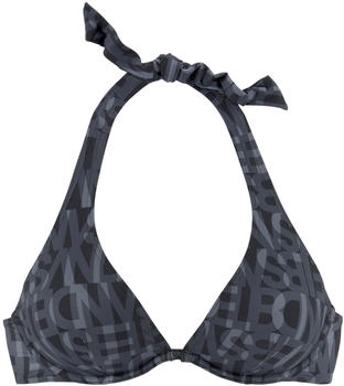 Elbsand Bügel-Bikini-Top schwarz