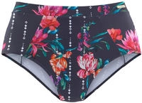Sunseeker Highwaist-Bikini-Hose "Modern" mit floralem Design