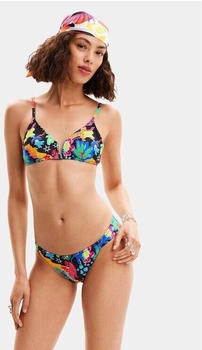 Desigual Swim Jungle Bottom Bikini Hose schwarz black