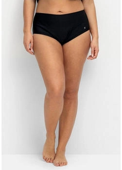 Sheego Bikinihose hoher Schnitt Shaping-Einsatz schwarz
