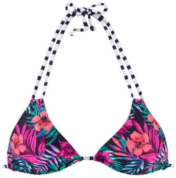 Venice Beach Triangel-Bikini-Top marine-bedruckt