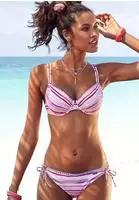 Venice Beach B&uuml;gel-Bikini mit H&auml;kelkanten