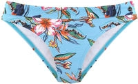 LASCANA Bikini-Hose "Malia" mit Umschlagbund mit tropischem Print