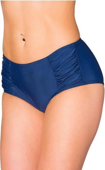 Aquarti Bikinihose Hotpants seitlichen Raffungen dunkelblau