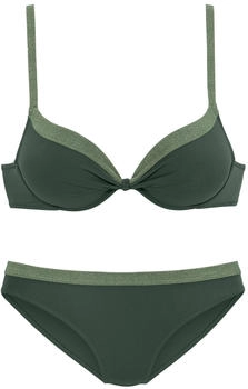 Jette Push-Up-Bikini oliv