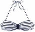 Venice Beach Bandeau-Bikini-Top 'Summer' blau weiß