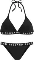 Elbsand Triangel-Bikini mit Markenschriftz&uuml;gen in Kontrastfarbe