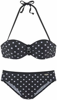 Lascana B&uuml;gel-Bandeau-Bikini (821303) schwarz/wei&szlig;