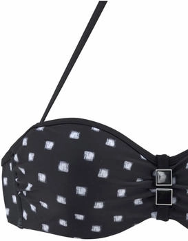 Lascana Bügel-Bandeau-Bikini (821303) schwarz/weiß – Lascana Bügel-Bandeau-Bikini (821303) schwarz/weiß für stilvollen Strandgenuss
