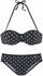 Lascana Bügel-Bandeau-Bikini (821303) schwarz/weiß