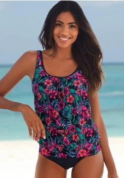 Venice Beach Oversize-Tankini-Top 'Summer' blau