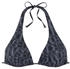 Elbsand Triangel-Bikini-Top Letra schwarz