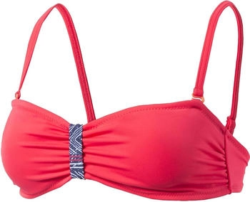 Firefly Bikinioberteil Wally rot aop denim