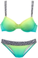 KangaROOS B&uuml;gel-Bikini mit trendigen Details im Leoprint