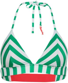 Superdry Gestreiftes Triangel-Bikinioberteil grün gestreift