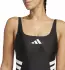 Adidas U-back Badeanzug schwarz weiß