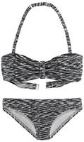Venice Beach Bandeau-Bikini regulierbares Top, seitliche St&auml;bchen