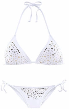 Jette Triangel-Bikini weiß Polyamid unifarben 707848-42 – Jette Triangel-Bikini weiß Polyamid unifarben 707848-42 - Glamouröser Strand-Chic