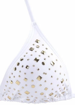 Jette Triangel-Bikini weiß Polyamid unifarben 707848-42 – Individuell anpassbar für perfekten Sitz