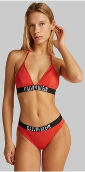 Calvin Klein Triangle Bikini-Oberteil Logo-Bund XM8 rot