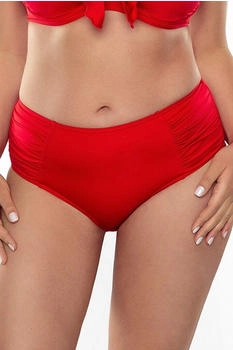 Vivisence 3002 Bikinislips gerafft hoher Bund rot