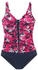 Petite Fleur Badeanzug Floral-Design beere