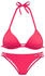 Bruno Banani Triangel-Bikini Zierbändern rot