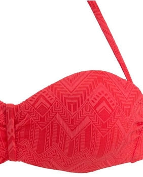 Buffalo Bügel-Bandeau-Bikini Romance strukturiert rot – Formvollendete Passform für grenzenlose Bewegungsfreiheit