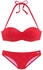 Buffalo Bügel-Bandeau-Bikini Romance strukturiert rot
