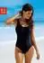 Lascana Damen Badeanzug schwarz 222363