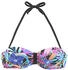 Bench Bandeau-Bikini-Top schwarz bedruckt