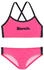 Bench Bustier-Bikini gekreuzte Träger pink schwarz