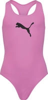 PUMA Badeanzug "PUMA SWIM GIRLS RACERBACK SWIMSUIT" Racerback-Passform opera mauve