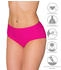 Aquarti Bikinihose Mittelhohem Bund pink