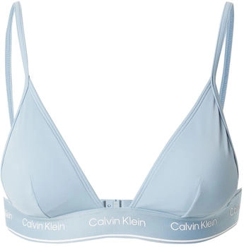 Calvin Klein Bikinitop 'Meta Legacy' himmelblau weiß