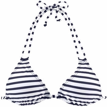 Venice Beach Triangel-Bikini-Top 'Summer' blau weiß