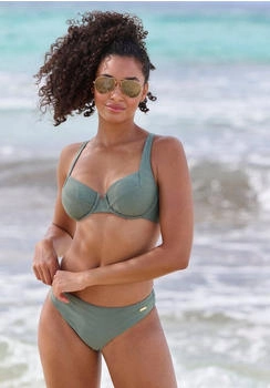 Sunseeker B&uuml;gel-Bikini-Top Loretta strukturmuster oliv