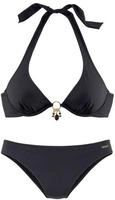 Bruno Banani B&uuml;gel-Bikini mit gold-schwarzenen Accessories