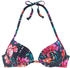 Sunseeker Push-Up-Bikini-Top marine-bedruckt
