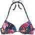 Sunseeker Push-Up-Bikini-Top marine-bedruckt