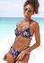 Sunseeker Push-Up-Bikini-Top marine-bedruckt