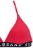Elbsand Triangel-Bikini Kontrastschriftzügen rot