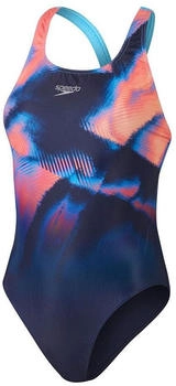 Speedo Placement Schwimmanzug true navy siren red punch blue