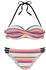Venice Beach Bügel-Bandeau-Bikini creme rosa