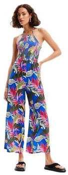 Desigual Tropical One Piece Badeanzug blau