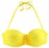 Buffalo Bügel-Bandeau-Bikini-Top 'Happy' gelb geflochtenem Detail