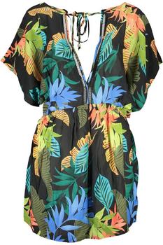 Desigual Tropical Party Bikini Top schwarz